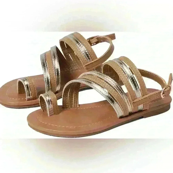 NEW! Kurt Geiger London Leather Mini Deliah Sandals - Picture 1 of 6